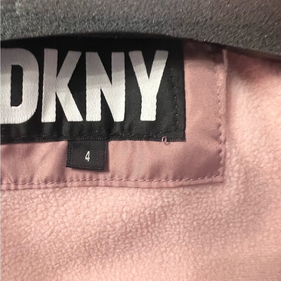 DKNY Little Girls Hooded Fleece Lined Jacket, NWT - Picture 11 of 12